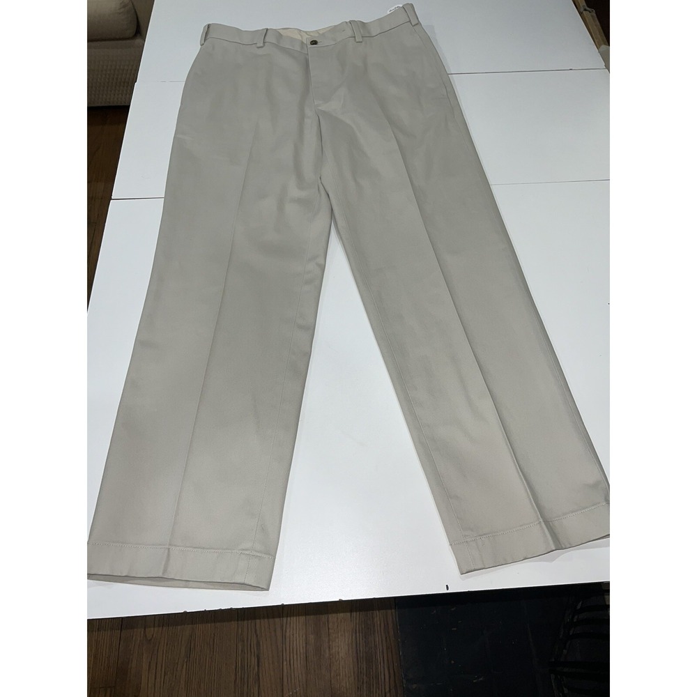 Brooks Brothers Men's Size 34WX30L NWT Khaki Advantage Chino Clark Pants Beige